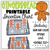 Gingerbread Cookie Tray Incentive Class Group Reward Chart