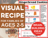 Gingerbread Cookie Visual Recipe for Toddlers, Homeschool 