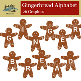 Gingerbread Cookies Alphabet Clipart Graphics