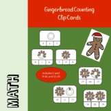 Gingerbread Counting Clip Cards