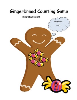 Preview of Gingerbread Counting Matching Numbers, Number Sets 1-10