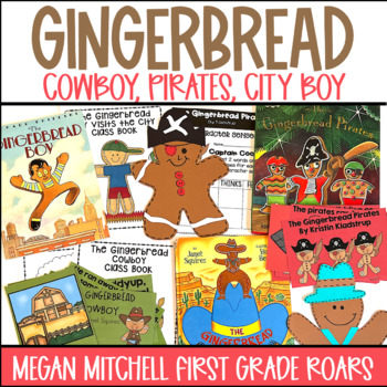 Preview of Gingerbread Cowboy Gingerbread Pirates and Gingerbread Boy in the City
