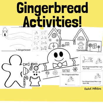 Preview of Gingerbread Crafts! Crown, Mini Book, Puppets, House, Make-Your-Own