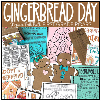 Preview of Gingerbread Theme Day Holiday Christmas Activities