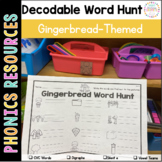 Gingerbread Decodable Word Hunt (Read the Room)