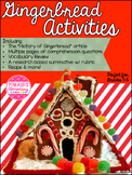 Holiday Traditions: History of Gingerbread! ELA mini unit 