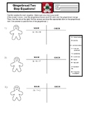 Fun and Educational Gingerbread Man Equations!