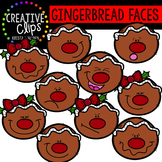 Gingerbread Clipart: Faces {Creative Clips Clipart}