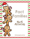Gingerbread Fact Family Math Activities {FREE}