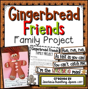 Preview of Gingerbread Family Project  |  Fun Family Project for Christmas / December