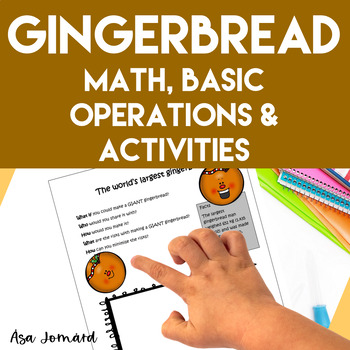 Preview of Gingerbread |  Math Basic Operations Activities
