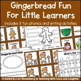Gingerbread Write the Room, Rhyming, Labeling, Sentence Wr