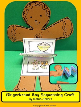 Preview of Gingerbread {Gingerbread Man Sequencing Card Craft}