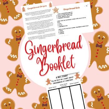 Preview of Gingerbread History Christmas Booklet