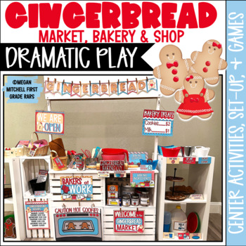 Preview of Gingerbread Holiday Dramatic Play Center Activities and Games
