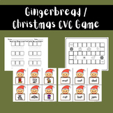 Gingerbread Holiday Fun! : CVC Word Game - Literacy Center