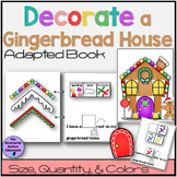 Gingerbread House Adapted Book Speech Therapy Special Education