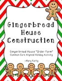 Gingerbread House Building - FREE Common Core Math Holiday