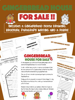 Preview of Gingerbread House FOR SALE! | CHRISTMAS HOLIDAY ASSIGNMENT