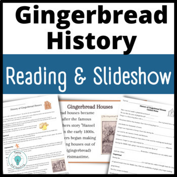 Preview of Gingerbread House History Reading Comprehension and Lesson