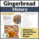 Gingerbread House History Reading Comprehension and Lesson