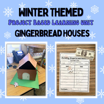 Preview of Gingerbread House Mini Unit - STEAM, Writing, Life Skills, Social Studies!
