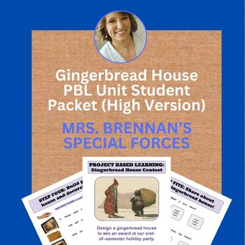 Preview of Gingerbread House PBL Unit Student Packet (High Version)