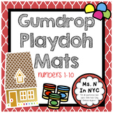 Gingerbread House Playdoh Mats - Numbers 1-10 (December)