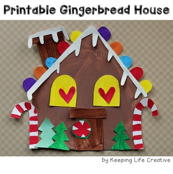 Preview of Gingerbread House Printable Craftivity