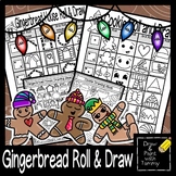 Roll a Gingerbread House Christmas Cookie Roll and Draw Ar