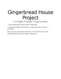 Gingerbread House Trigonometry Worksheet