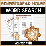 Gingerbread House Word Search with Answers, Holiday Word Find