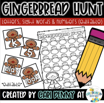Preview of Gingerbread Hunt (editable)