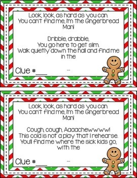 Gingerbread Hunt in the School by Teaching With Style | TPT