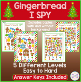 Gingerbread I SPY - Fun Games & Activities