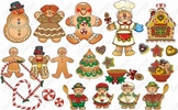 Gingerbread Joy Graphics Clip art