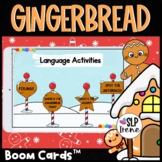 Gingerbread Language Activities Boom Cards