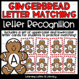 Gingerbread Letter Matching Preschool Kindergarten Christm
