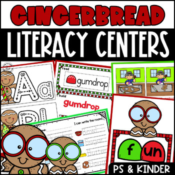 Preview of Gingerbread Literacy Centers