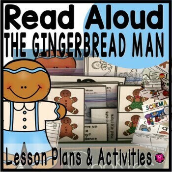 Preview of Gingerbread Man Activites Reading Comprehension Lesson Plans K-1st Grade