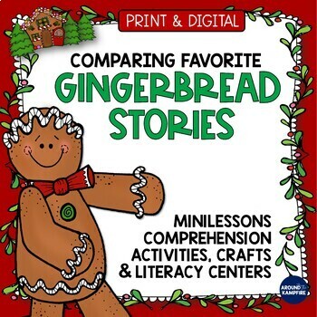 Preview of Gingerbread Man Activities, Reading Comprehension, Centers, Crafts & PowerPoint
