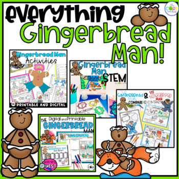 Preview of Gingerbread Man Activities - The Gingerbread Man Lesson Plans Bundle