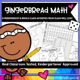 Gingerbread Man Activities / Christmas Math !  Graph . Add