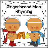 Gingerbread Man Activities for Rhyming