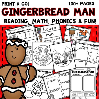 Preview of Gingerbread Man Activities kindergarten first grade