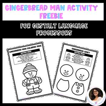 Preview of Gingerbread Man Activity - Gestalt Language Processors