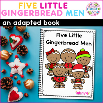 Preview of Gingerbread Adapted Book for Special Education Math Adaptive Circle Time Lesson