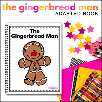 Preview of Gingerbread Man Adapted Book for Special Education Adaptive Circle Time Activity