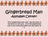 Gingerbread Man Alphabet Literacy Center {FREEBIE}