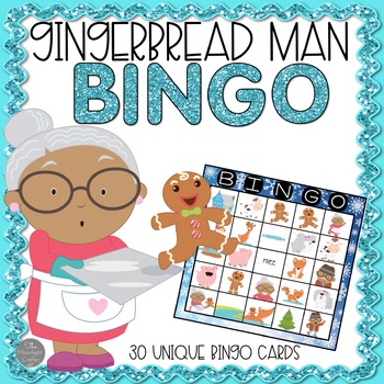 Preview of Gingerbread Man Bingo Game for 30 Children